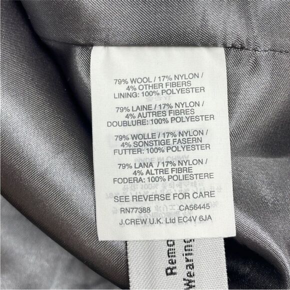 J. Crew Classic Toggle Duffle Italian Melton Wool Peacoat Winter Jacket Grey 4 - Picture 8 of 14